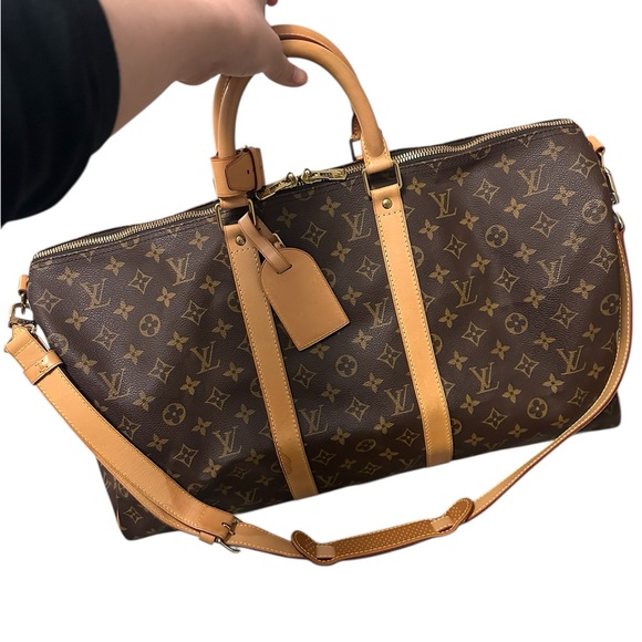 Louis Vuitton Brown Monogram Keepall 50 with strap Travel Bag - Picture 3 of 17
